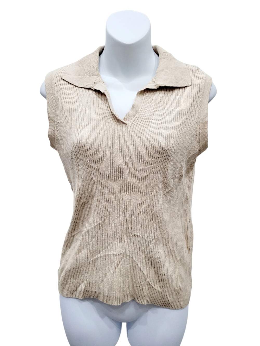 2/$20 Y2K Denver Hayes Nuded Colour Vest Blouse Size: M